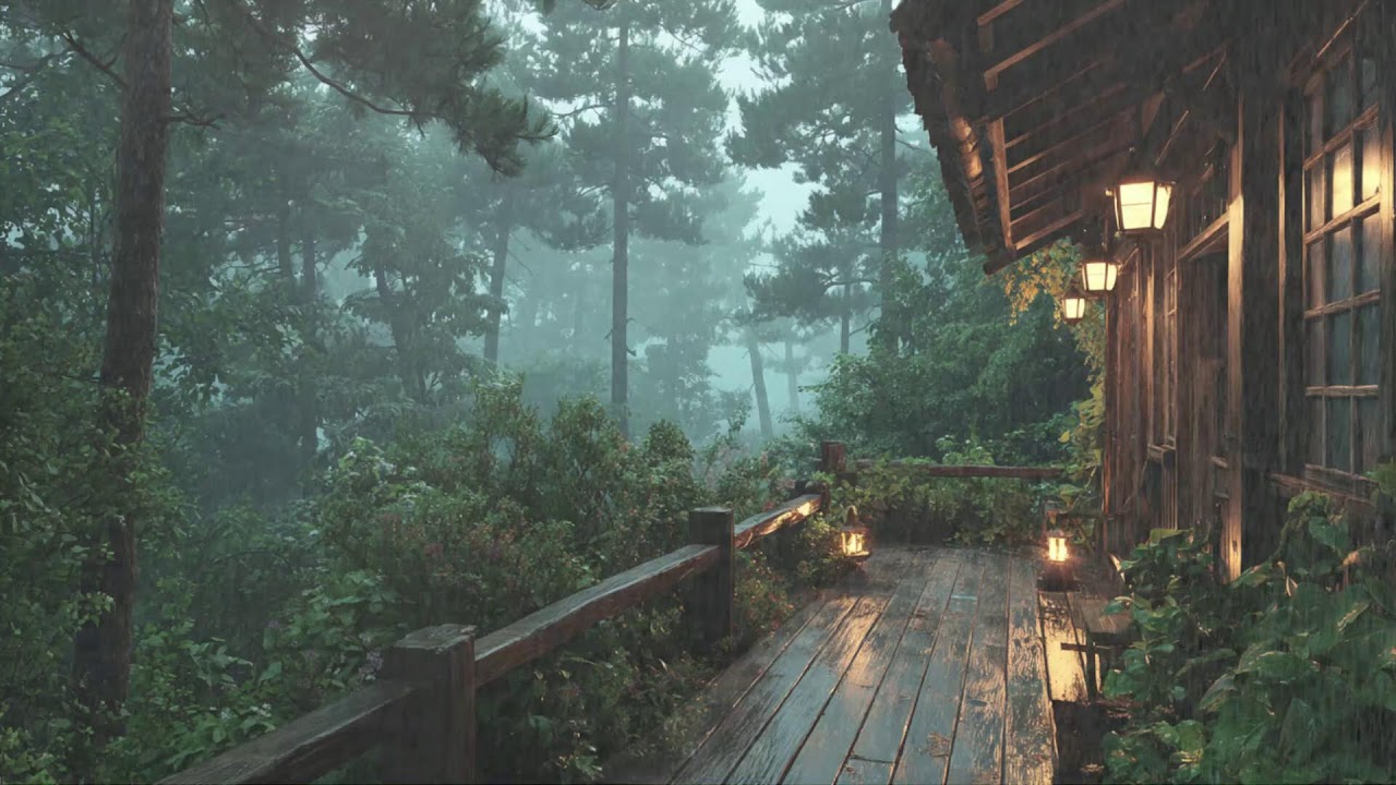 Soft Rain on Cabin Roof — Sleep Aid for Insomnia & Anxiety