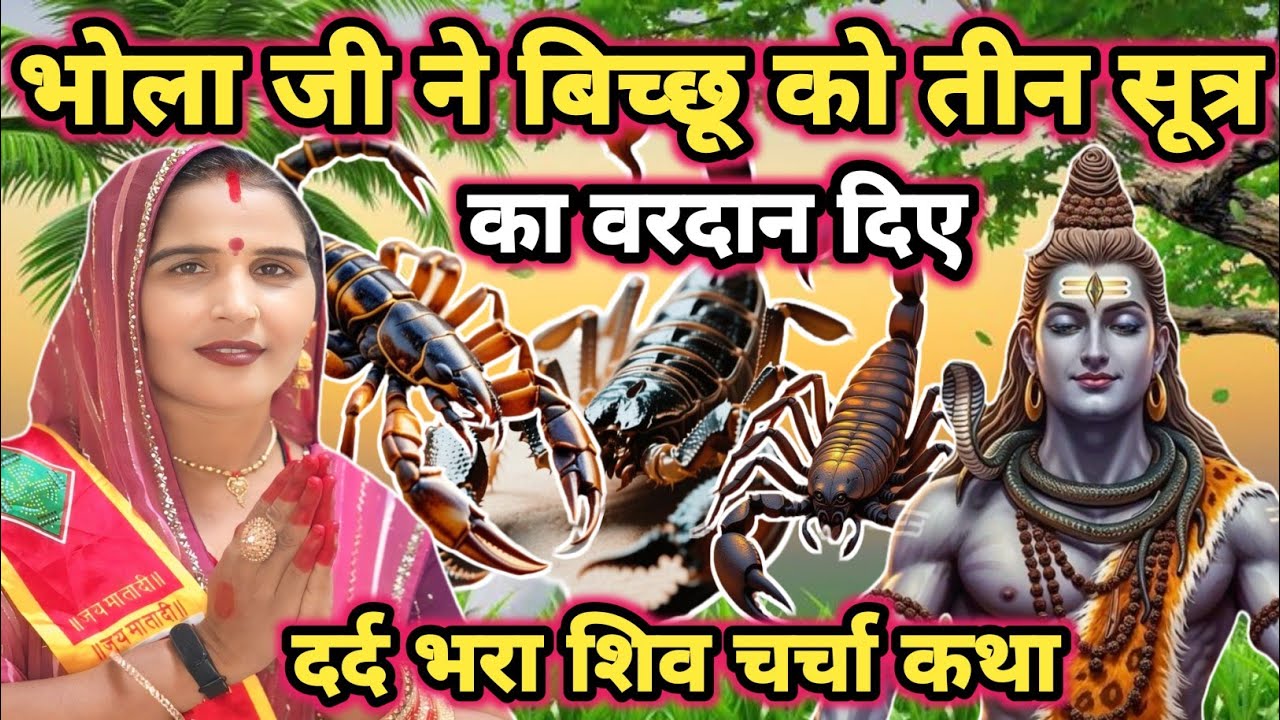 भोला और बिच्छू का कथा|shiv charcha|shiv charcha katha|shiv charcha geet|shiv charcha bhajan|#katha|