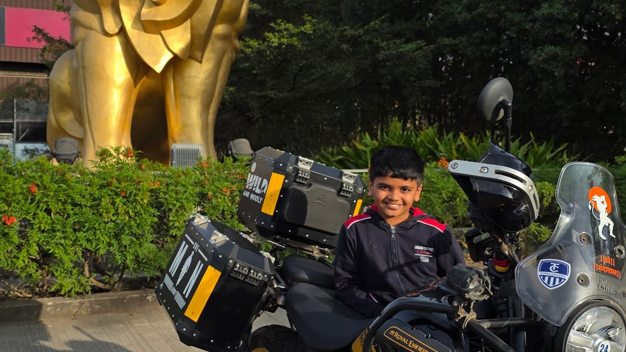 Small Ride to V-Park... With Shourya #fatherandson