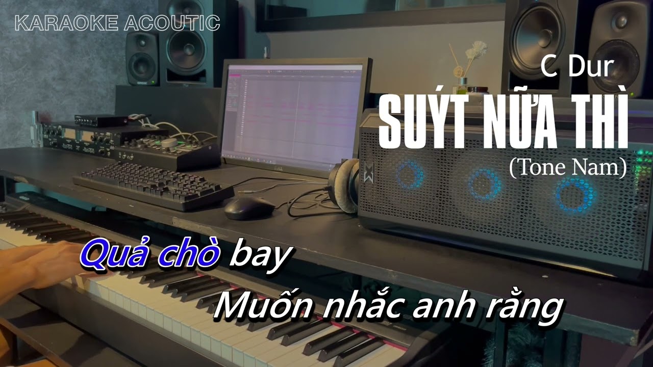 Karaoke Suýt Nữa Thì - ANDIEZ x BITI'S HUNTER Beat Acoustic | Beat Nam