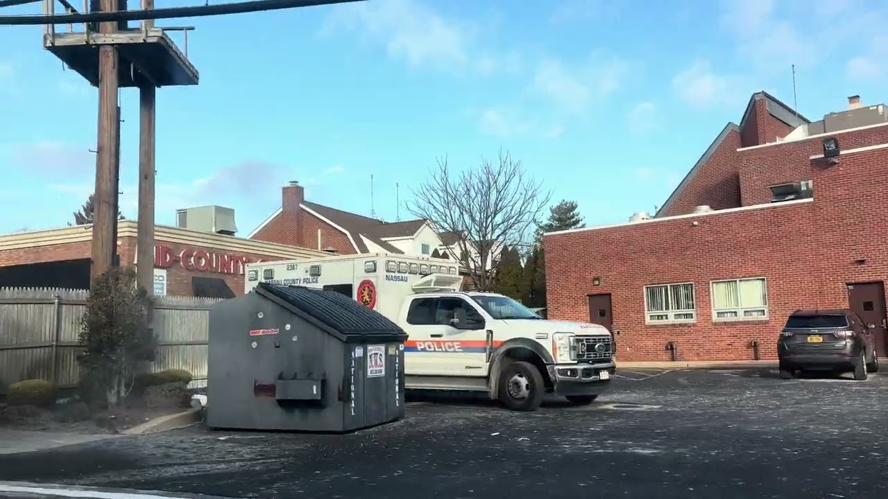 Nassau County Police Department Ambulances 2357 & 2367 parked on the road 1/4/26