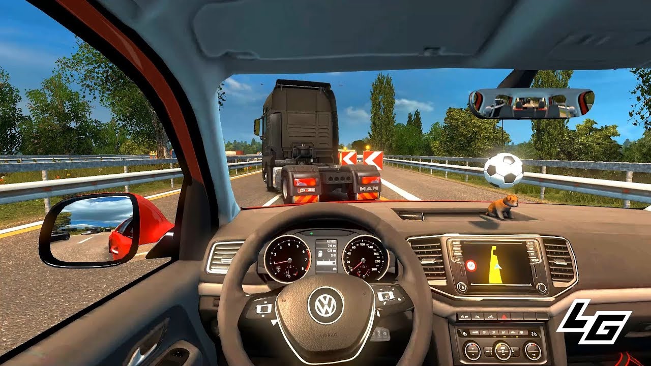 🔴Euro Truck Simulator 2 - Volkswagen Amarok 3.0 TDI +G27 | capotei feio