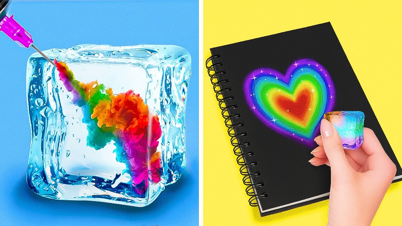 КРУТЫЕ АРТ-ХАКИ И ШКОЛЬНЫЕ DIY-ИДЕИ 💗 Челлендж по Рисованию ✏️ Советы по Рисованию и Раскрашиванию