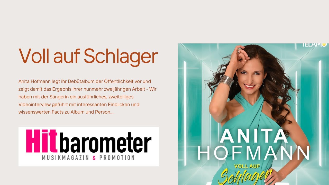 "Einfach so - das bin ich" - Anita Hofmann