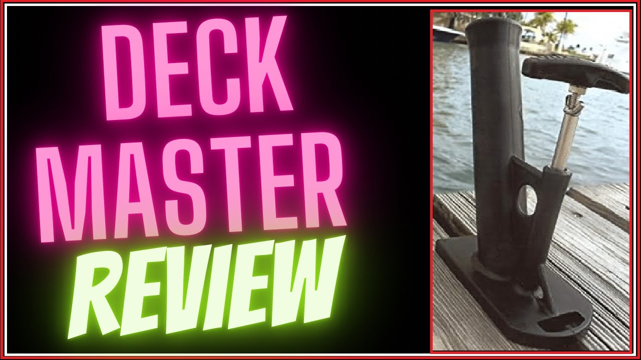 Deck master fishing pole holder review