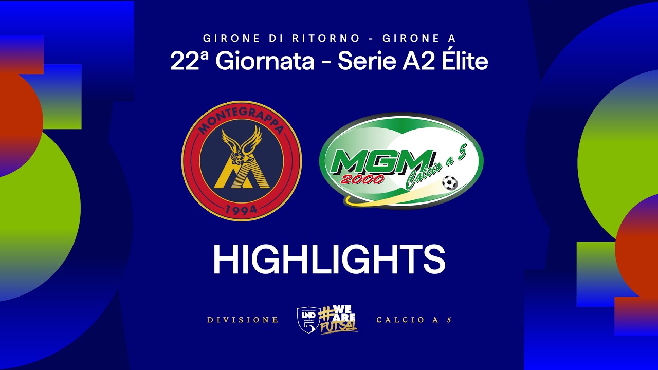 Montegrappa-MGM 2000 5-3 | Gol e HL | 22ª giornata | Serie A2 Élite 25/26 - A