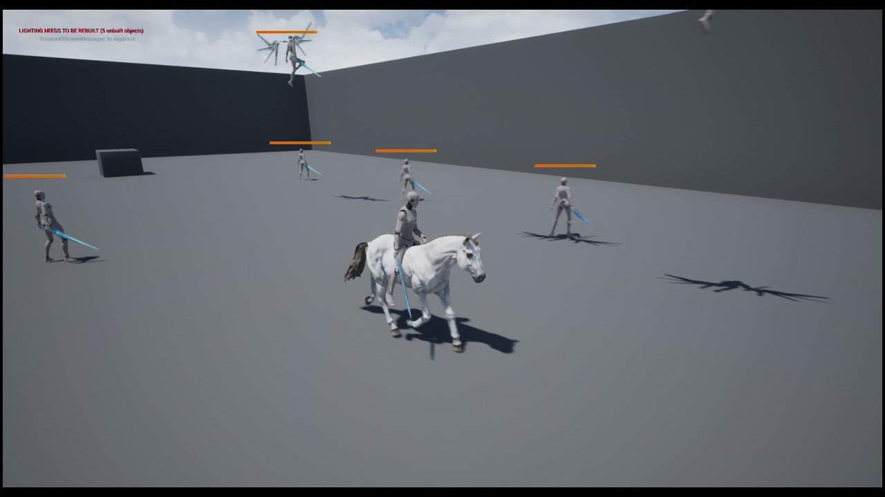 Unreal Engine 4 Horse riding system Preview