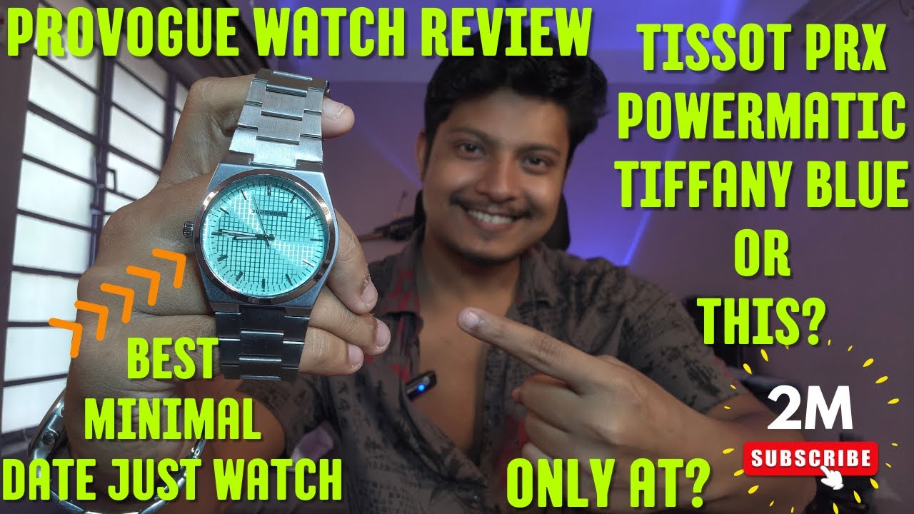 Tissot PRX Powermatic Tiffany blue Dupe from PROVOGUE watches. Best Made in INDIA watch.