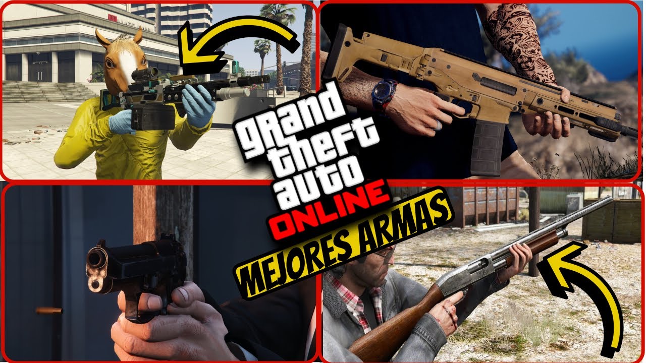 GTA ONLINE 2020|TOP:🔫7 MEJORES ARMAS PARA USAR EN ESTE GTA ONLINE 2020🔫