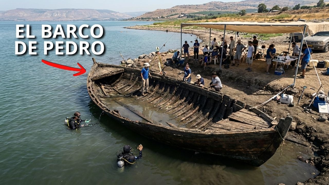 ¿ESE ERA EL BARCO DE PEDRO? BARCO ENCONTRADO EN EL MAR DE GALILEA SORPRENDE A LOS ARQUEÓLOGOS
