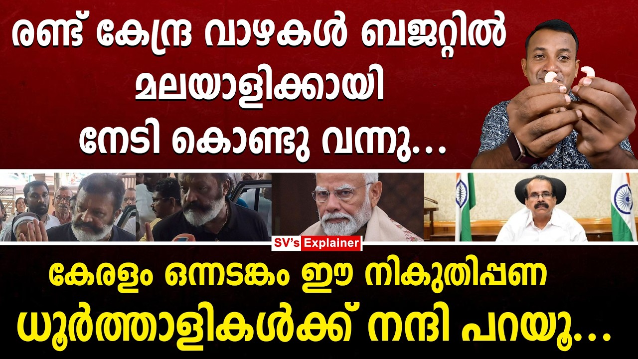രണ്ട് കേന്ദ്ര വാഴകൾ ബജറ്റിൽ മലയാളിക്കായി നേടി കൊണ്ടു വന്നു... george kurian | suresh gopi | bjp