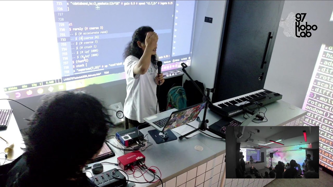 Algorapture : Live Coding Audio Visual Surge, Its Not You, Its My Code | 97Kobolab