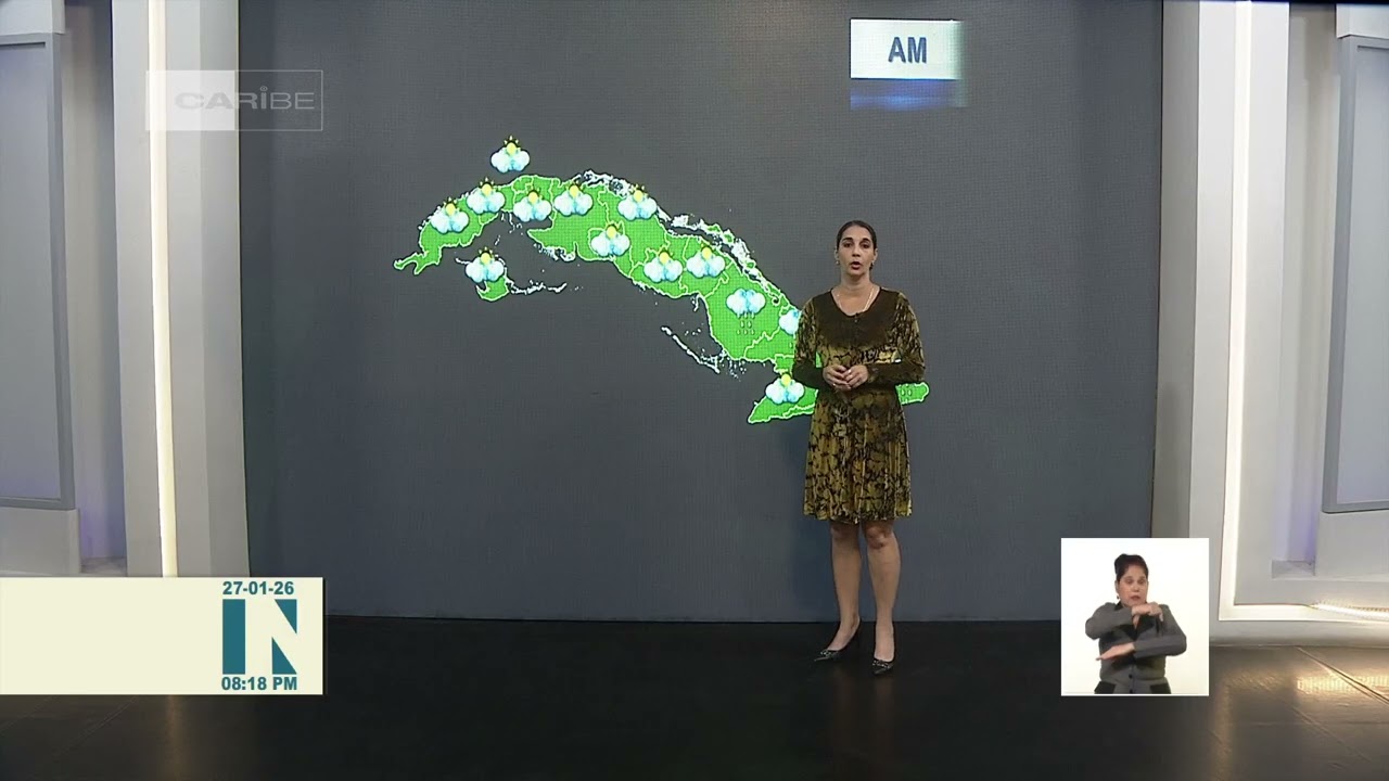 El tiempo en Cuba: Nublados y algunas lluvias en zona de la costa norte