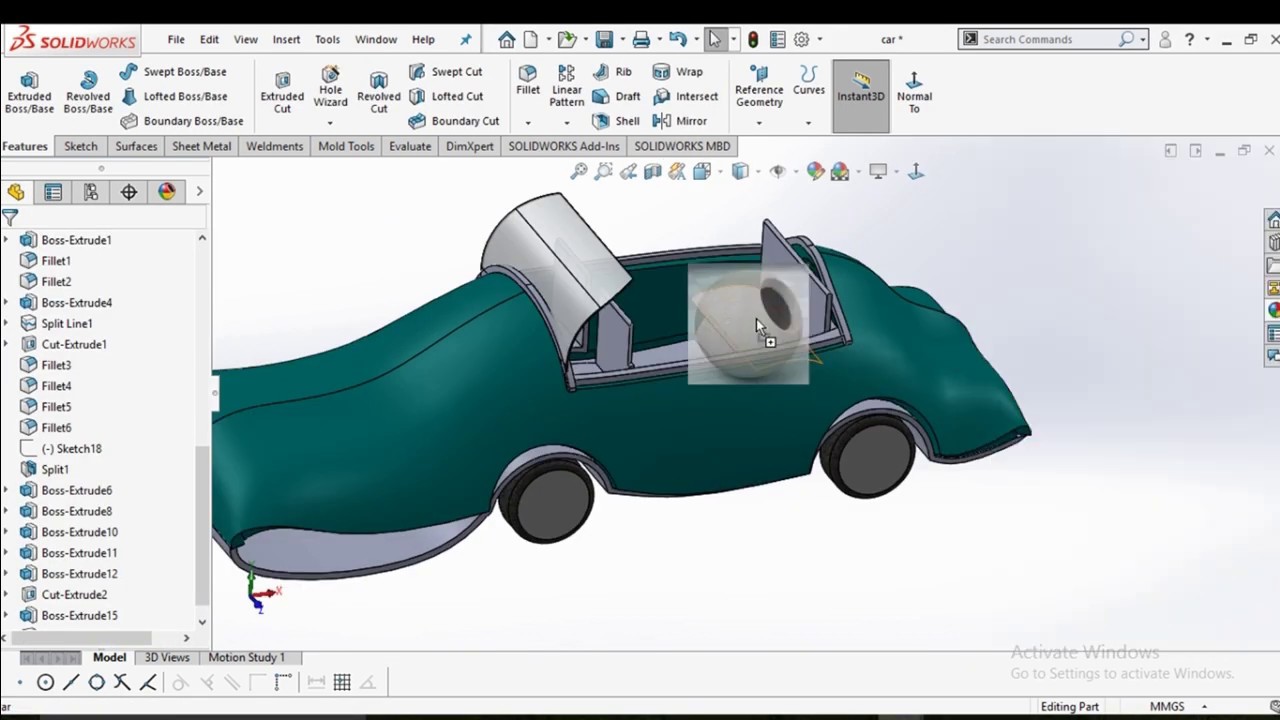 Solidworks tutorial | car design in solidworks | Anyone can design