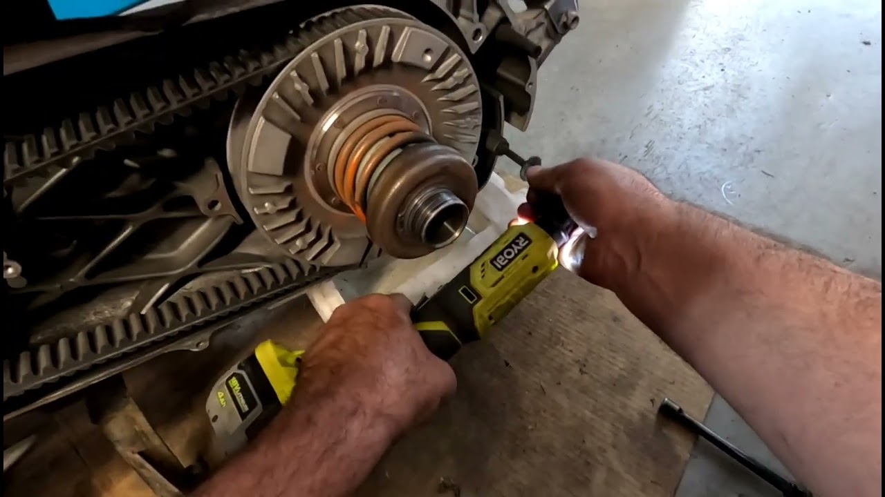 2005 Honda Silver Wing drive belt inspection/brake pad removal