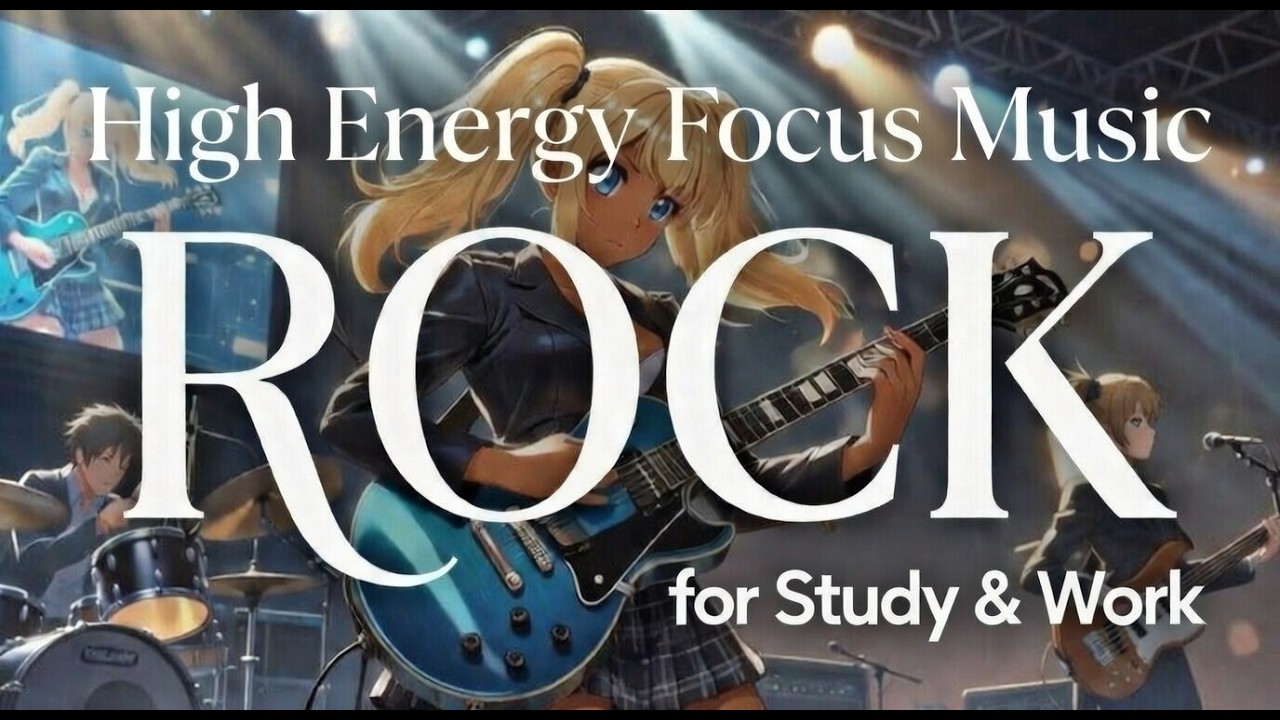 116 BPM High Energy Rock Focus Music for Study & Work