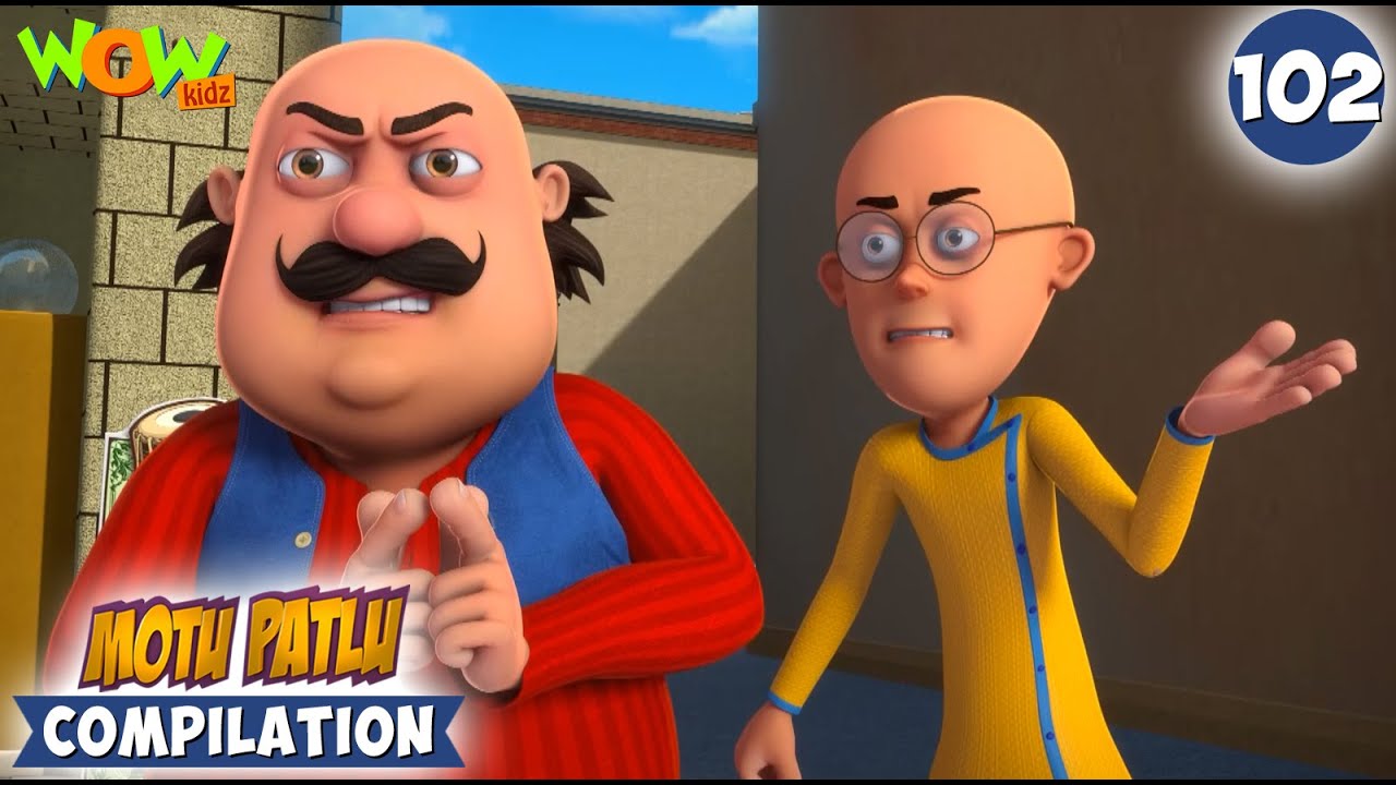 Tabla Classes | Motu Patlu Season 13 Compilation 102 | Motu Patlu New | Cartoons For Kids |