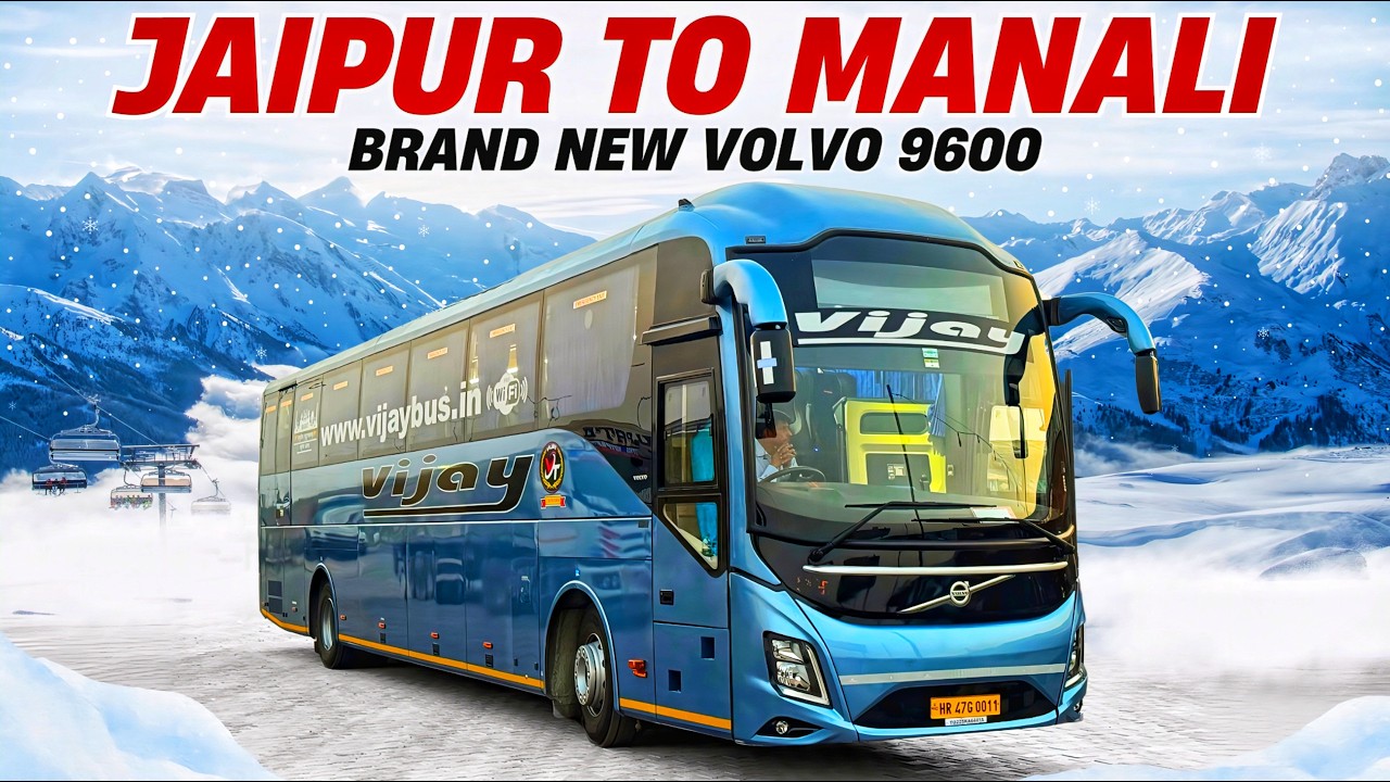 Jaipur to Manali in Volvo 9600 Seater by Vijay Bus I Manali Weather I जयपुर से मनाली के लिए सीधी बस