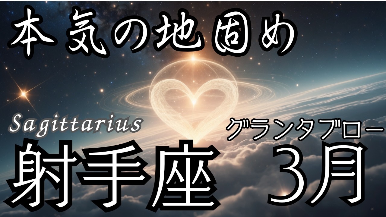 【グランタブロー】♐射手座さん2026年3月の運勢🔮全体運&仕事運&金運⭐️一段上へ❣️過去解放宣言💐向き合う覚悟が未来を変える🌈癒せば突破する🎉