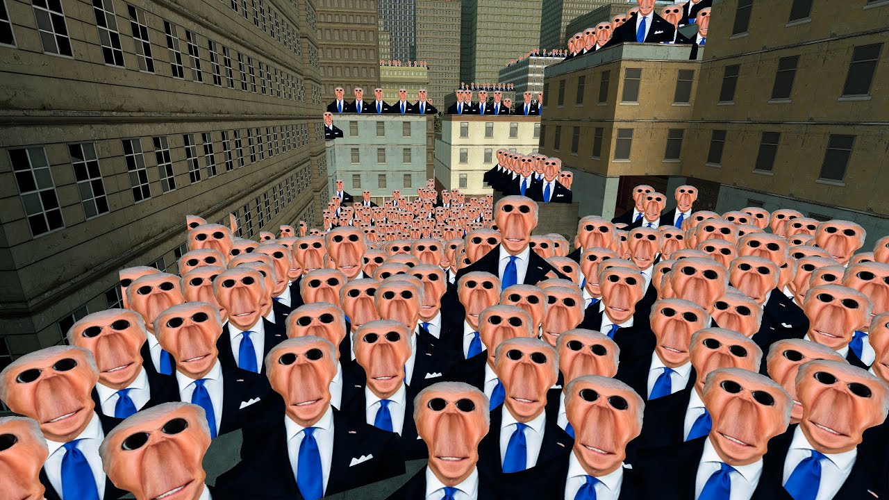 Trying To Escape The Joe Biden Nextbot Gmod Horde!