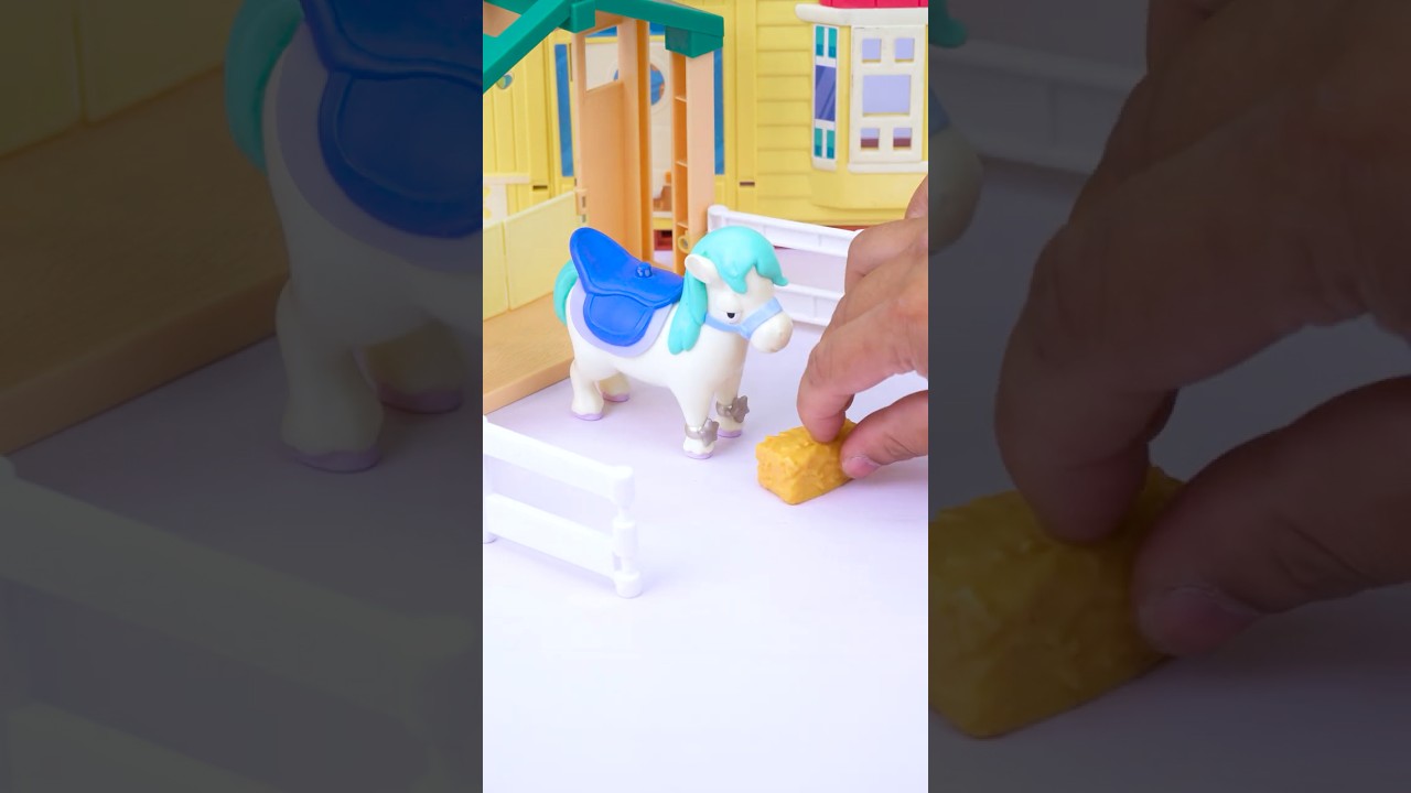 Satisfying with Unboxing & Review Bluey Pony Rides Exclusive Playset ASMR Videos