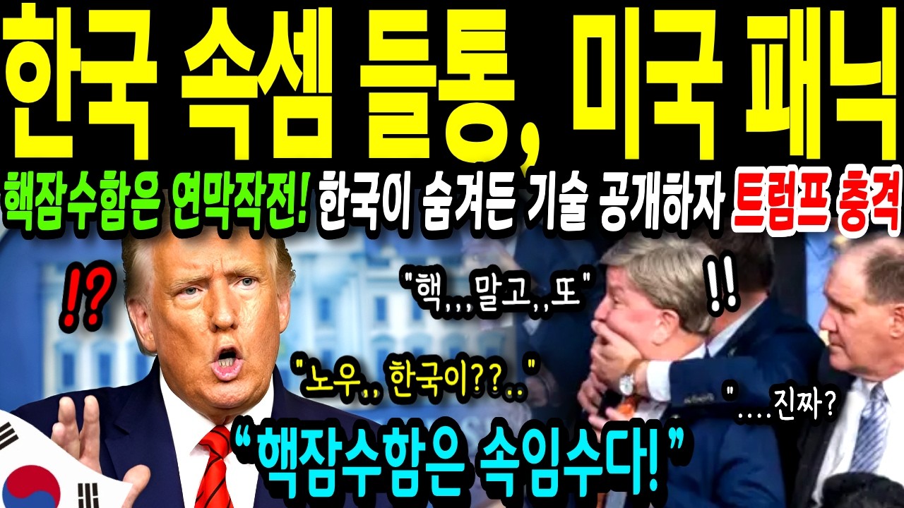 [해외감동사연] 트럼프가 몰랐던 한국 핵승인의 진실, 미국 교수가 폭로했다