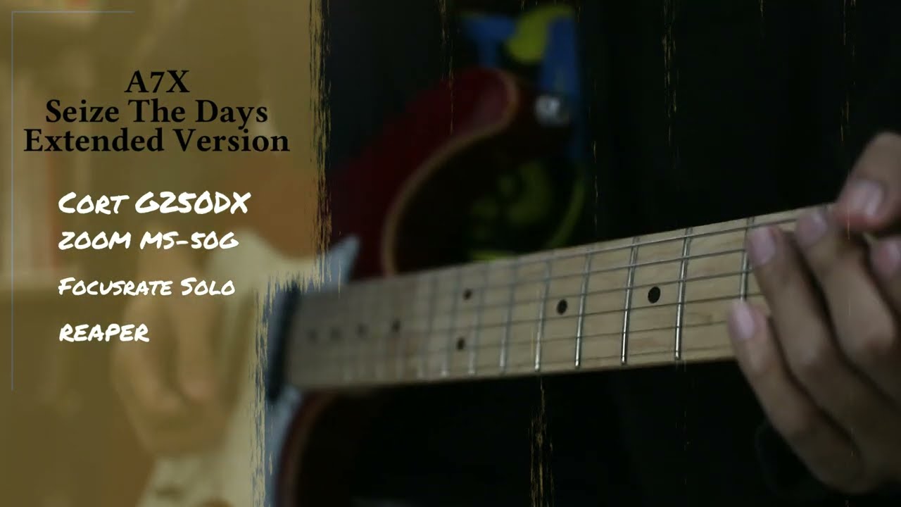 Cort G250DX Sound Test ~ A7X | Seize The Day Guitar Solo Cover Extended
