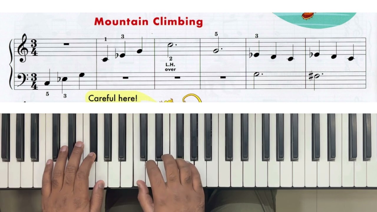 Mountain Climbing I John Thompson's Easiest Piano Course Part 2 I With the metronome I 100 BPM