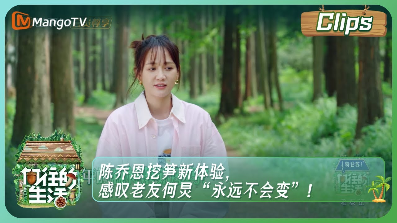 【采访时间】《向往的生活7》陈乔恩挖笋新体验，感叹老友何炅“永远不会变”！ | Back to Field S7丨MangoTV