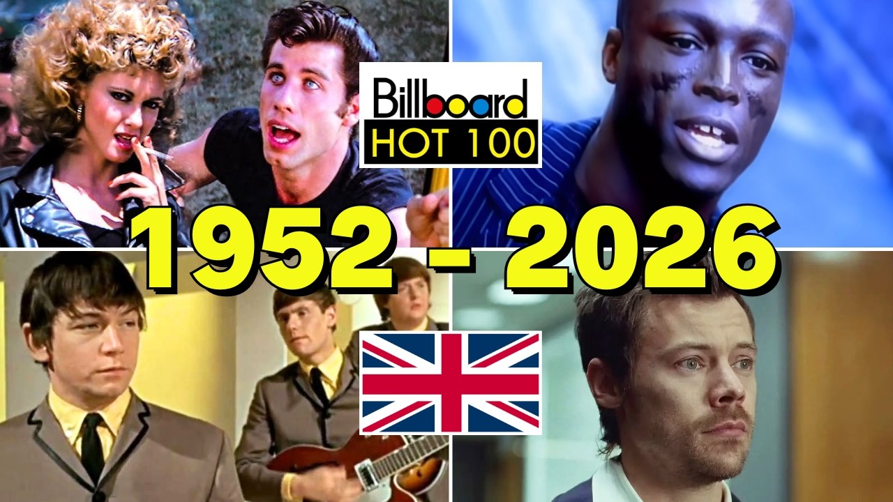 Every US Billboard Number #1 Song By British Artists (1952 - 2026)