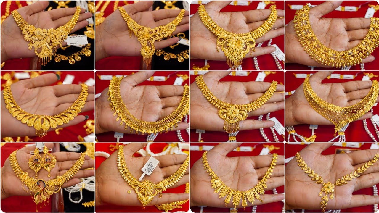 Latest gold Necklace Designs with weight and price 2025//New Model Necklace Designs with price