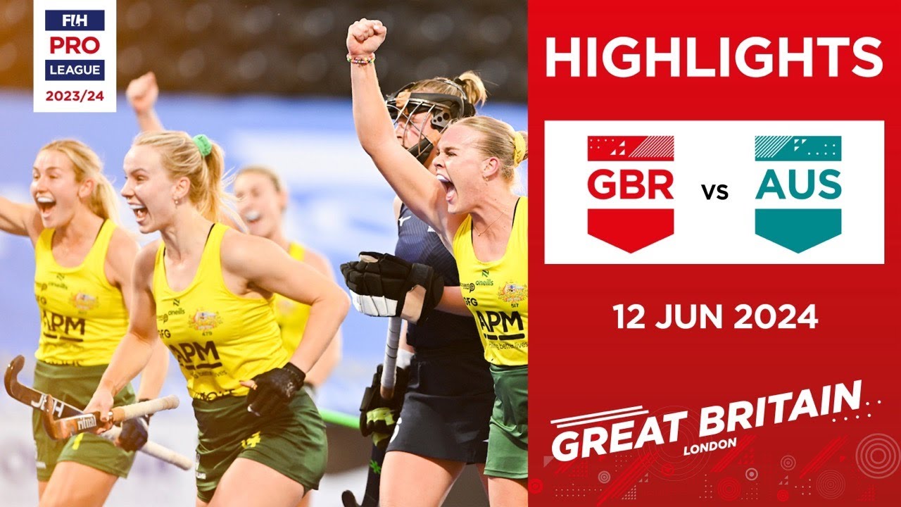 FIH Hockey Pro League 2023/24 Highlights - Great Britain vs Australia (W) | Match 2