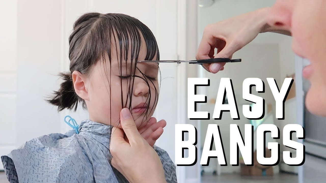 Easy Bang Cutting Tutorial | How to Cut your Daughter's Hair at Home