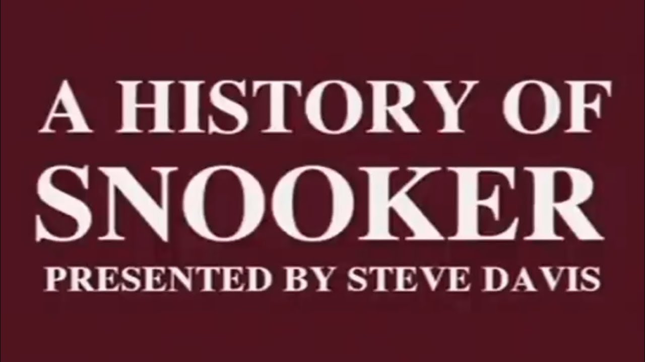 History of Snooker Presented by Steve Davis (part 1) #snooker #snookervideo
