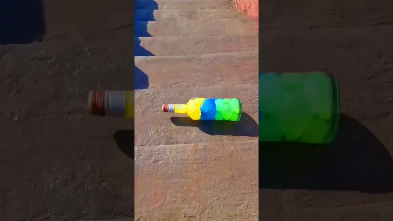#theexp #experiment #oddlysatisfying #mentos #relaxing #asmr #glass  #glassblowing #bottlesounds
