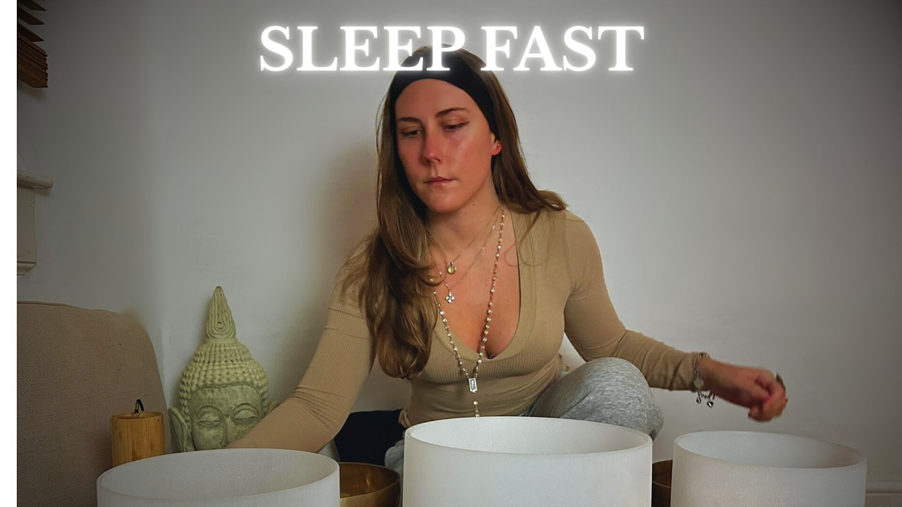 Fall Asleep Fast | 432Hz Crystal Bowl Sound Bath (3 hours)