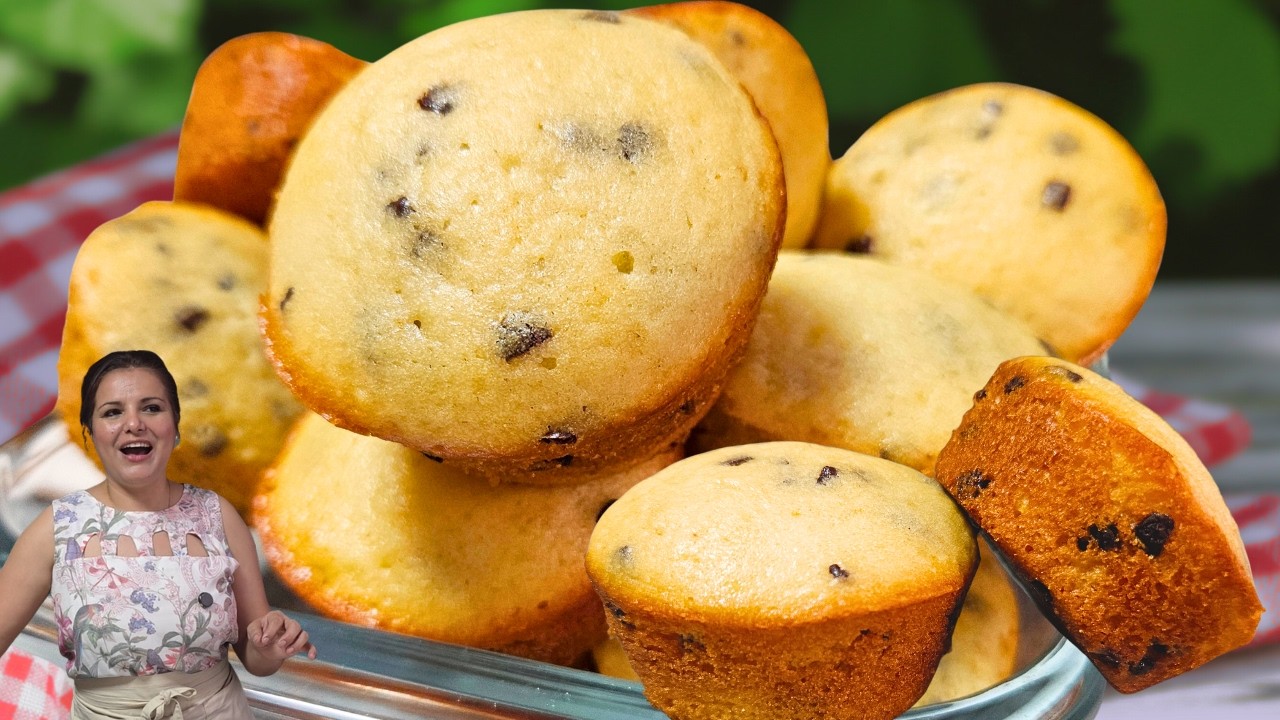 PERFEITO PARA O CAFÉ! BOLINHO RÁPIDO  E SUPER FOFINHO DE IOGURTE