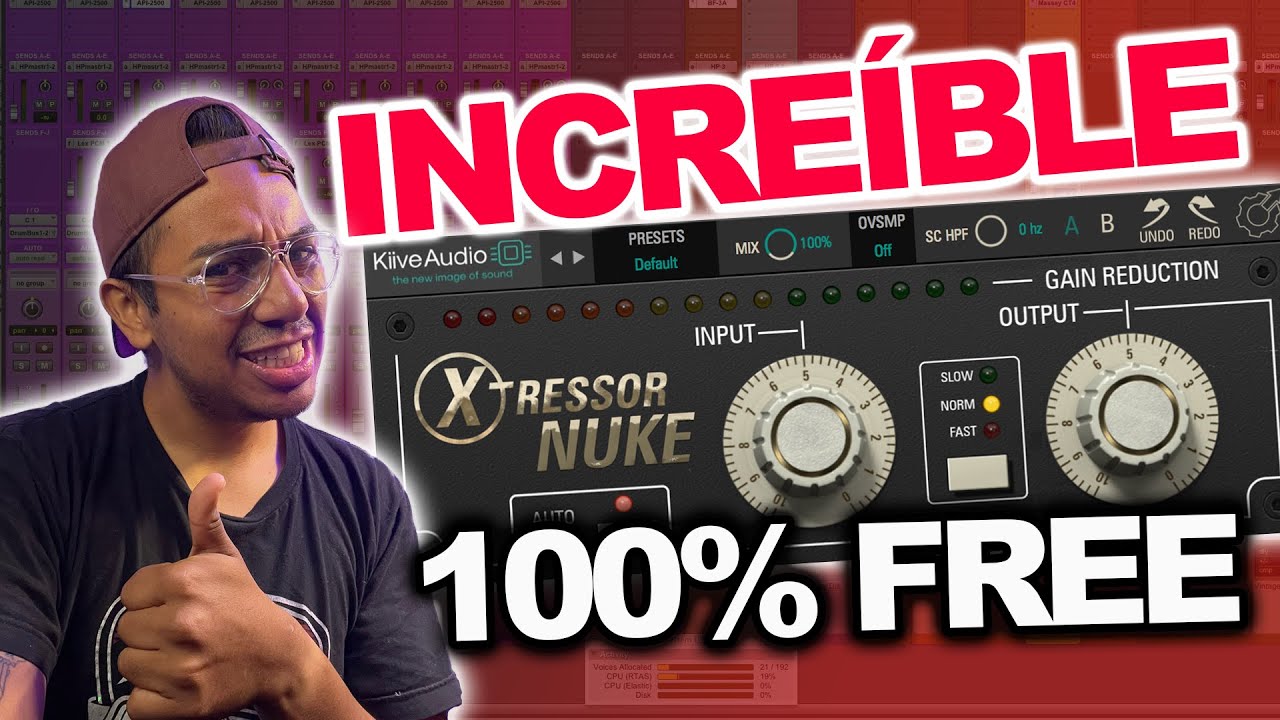 GRATIS 🎁 El mejor COMPRESOR para DRUMS y BASS (DISTRESSOR 100% GRATIS ) Free Plugin #musicproducer