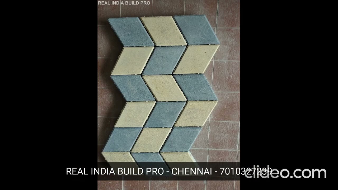 PAVER BLOCKS AND BRICKS - ALL COLORS AVAILABLE - REAL INDIA BUILD PRO - CHENNAI - 7010327239