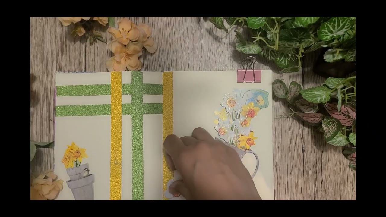 Spring journal with complete ASMR ✨️ #asmr #asmrsounds #asmrvideo #journaling #scrapbooking