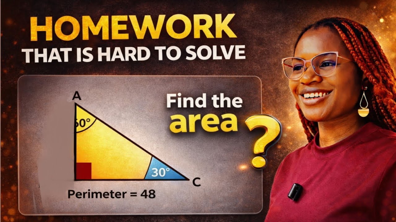Math homework went viral because it's hard to solve|A Geometry math question 