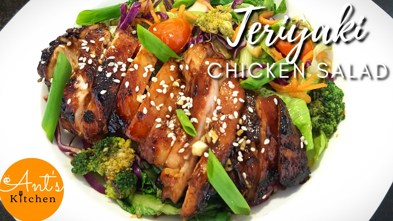 TERIYAKI CHICKEN SALAD  -  Best Sticky Chicken Salad! | Ant's Kitchen |