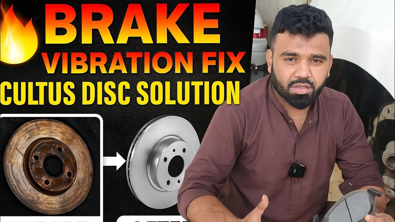 Suzuki Cultus Brake Vibration Solution | Disc Turning & Pad Replacement