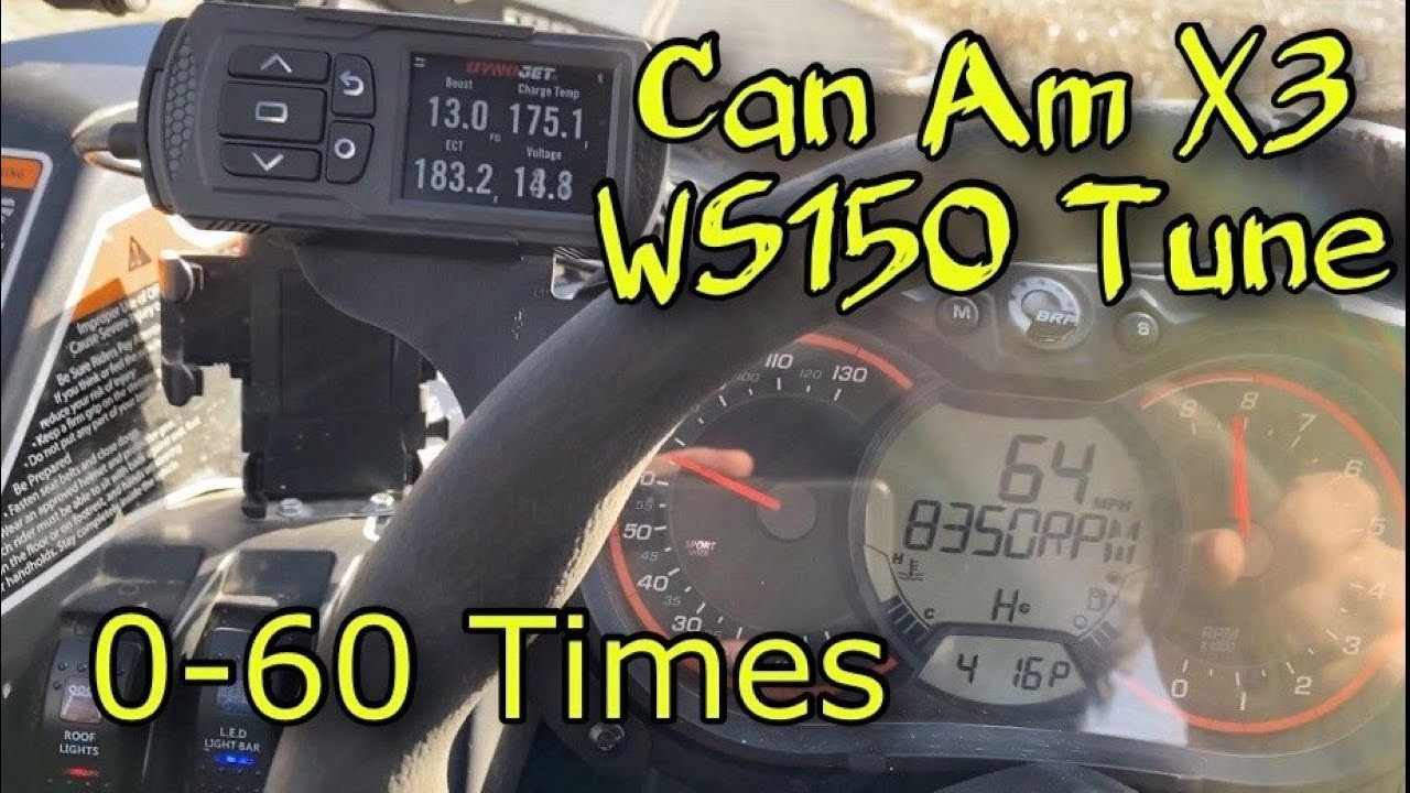 2019 Can Am Maverick X3 WS150 Whalen Tune 0-60 times