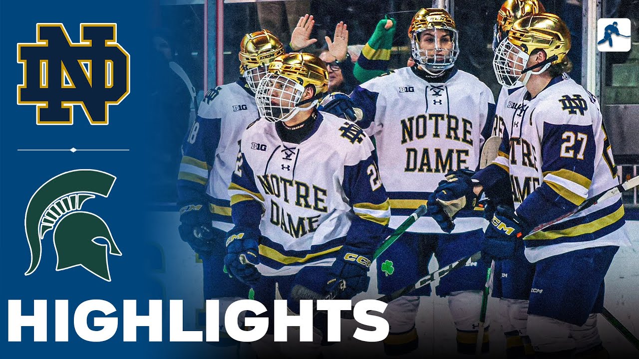 Notre Dame vs Michigan State | NCAA College Hockey | Highlights - February 02, 2024