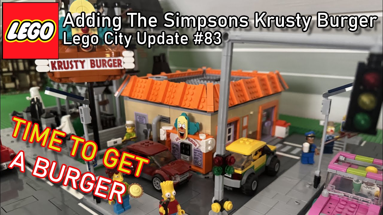 Adding The Simpsons Krusty Burger - Lego City Update #83