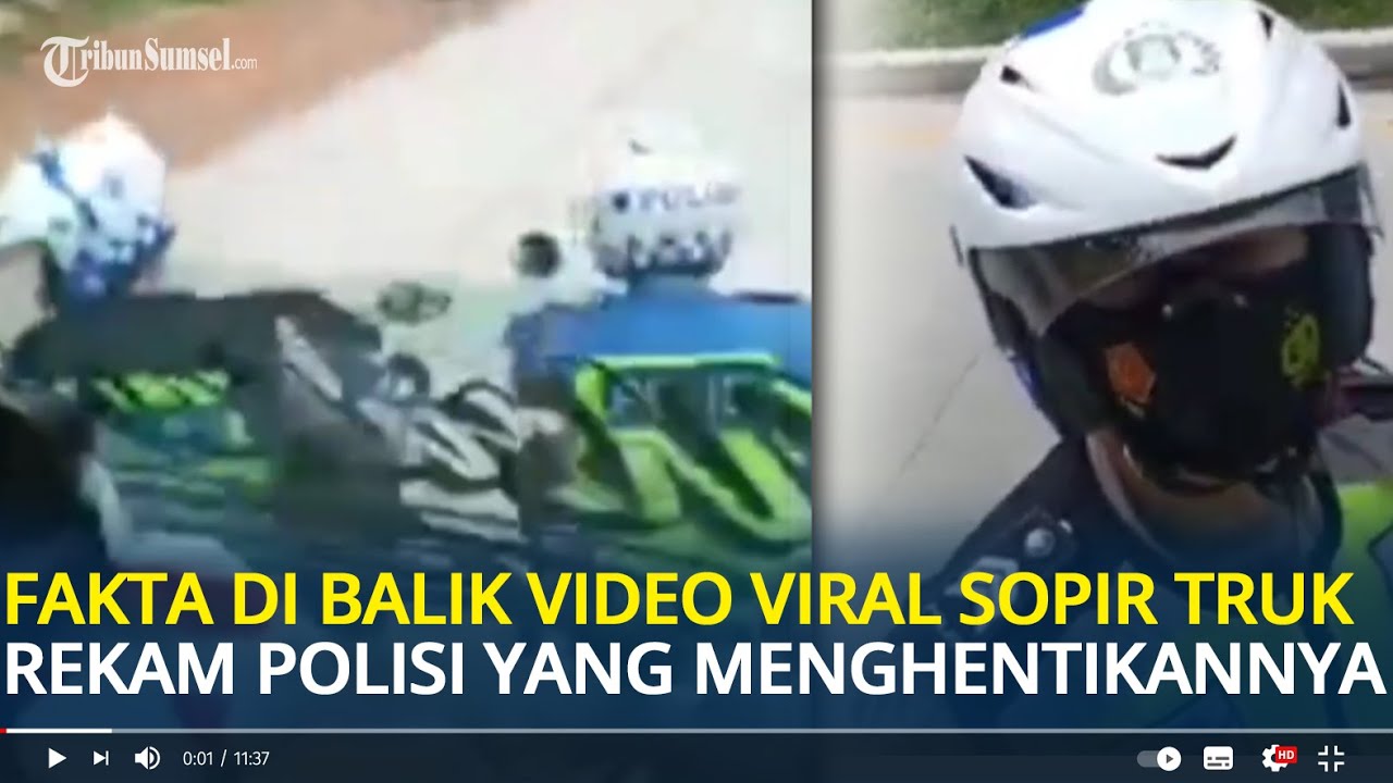 Fakta di Balik Video Viral Sopir Truk Rekam Polisi yang Menghentikannya di Palembang
