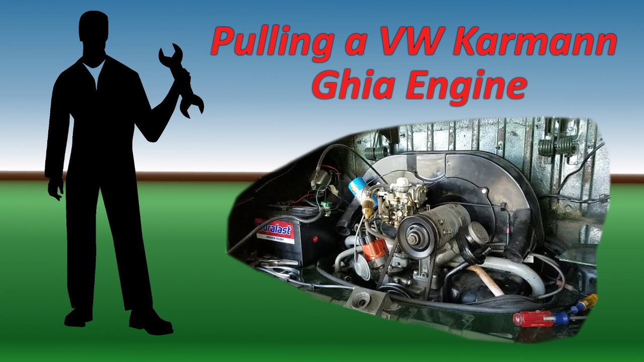 1968 VW Karmann Ghia - Valve and Overheating Issues - Pulling the Engine