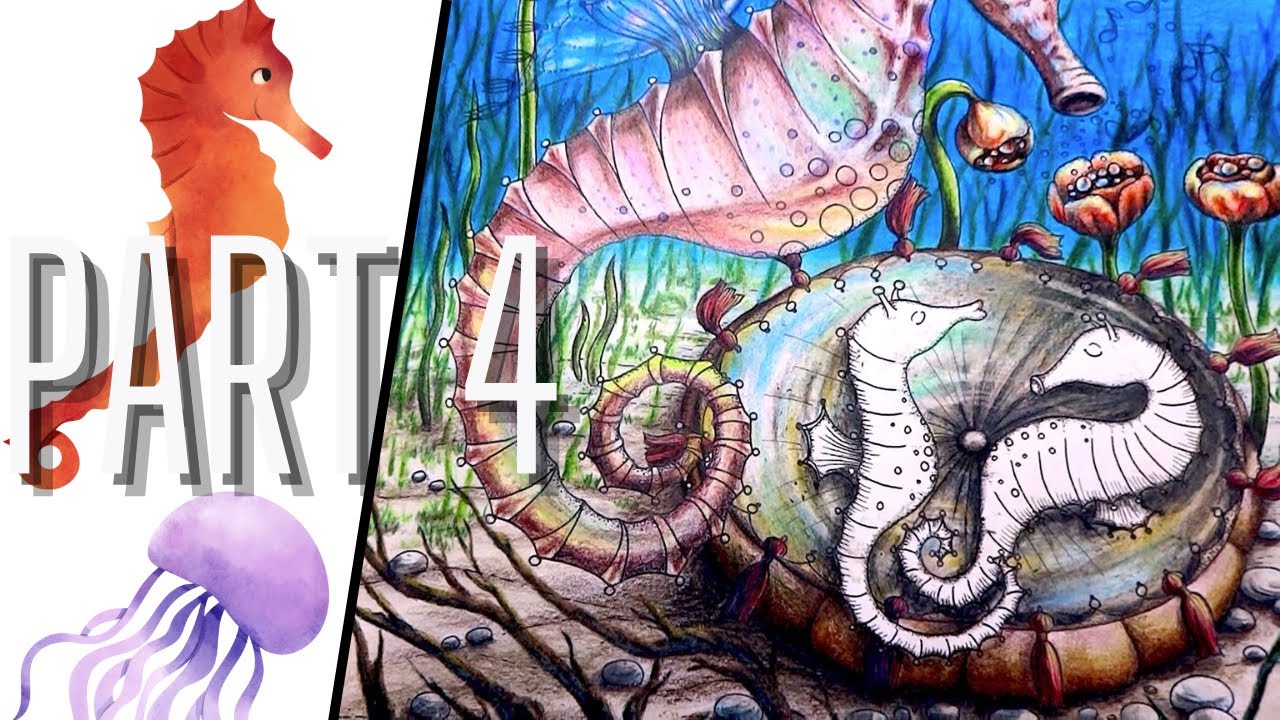 TENDERFUL ENCHANTMENTS | Seahorse Mama Part 4 | TUTORIAL | Prismacolor