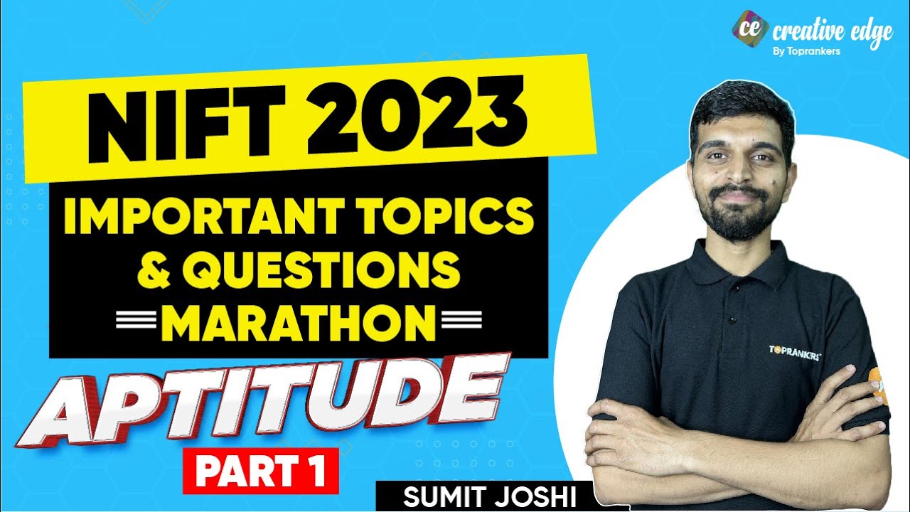 NIFT 2023 Aptitude (Part 1) | Important topics and their questions | UCEED Exam 2023 NIFT 2023